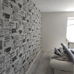 Фото №10 Поклейка обоев недорого