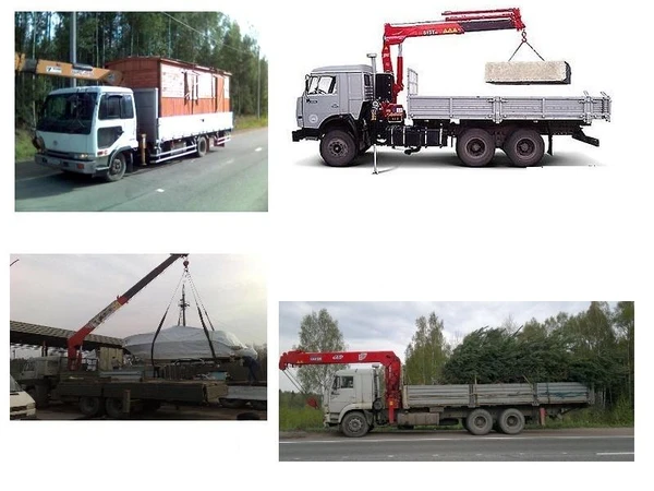 Фото Грузоперевозки бортовой камаз с Кран-манипулятором