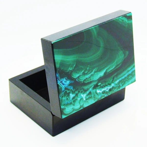 Фото Малахит с Хризоколлой - Коллекционная Шкатулка