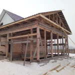 Фото №14 Брусовые,кровельные работы.
