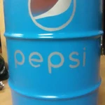 фото Стальная дизайнерская бочка 60 л "Pepsi"
