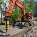 Фото №2 Услуги, аренда экскаватор Doosan. Гидромолот