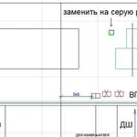 Чертеж, схема разводки электрики