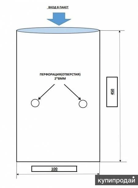 Фото Пакеты оптом от 3000 шт., пакет ПП без ручки 45x10.