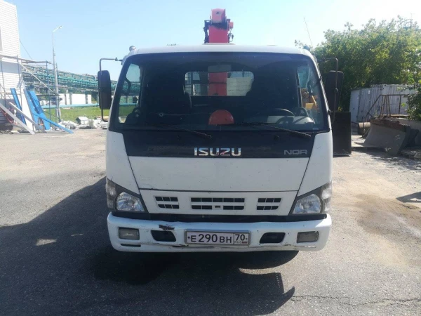 Фото Бортовой автомобиль ISUZU NQR75R-7 с КМУ UNIC 344, 2008 г.в., Томск