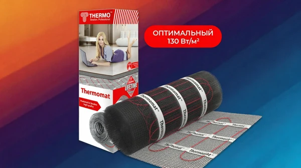 Фото Теплый пол Термомат 130 Вт/м² под плитку и в клей