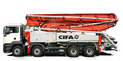 Фото Бетононасос Cifa K41L на шасси Mercedes-Benz или MAN