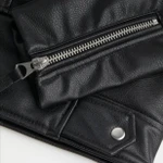 Фото №6 Байкерская куртка H&M, черный