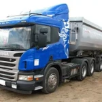 Самосвал Scania с полуприцепом 25 м3