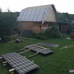 Фото №4 Шумоизоляция крыши дома из металлочерепицы. АнтиТон