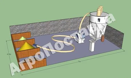 Фото Комбикормовый мини-завод пневматический