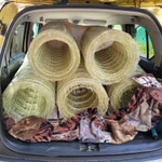 Фото №3 Сетка стеклопластиковая композитная 2,5мм 55м, ячейка 50*50мм для бетонирования