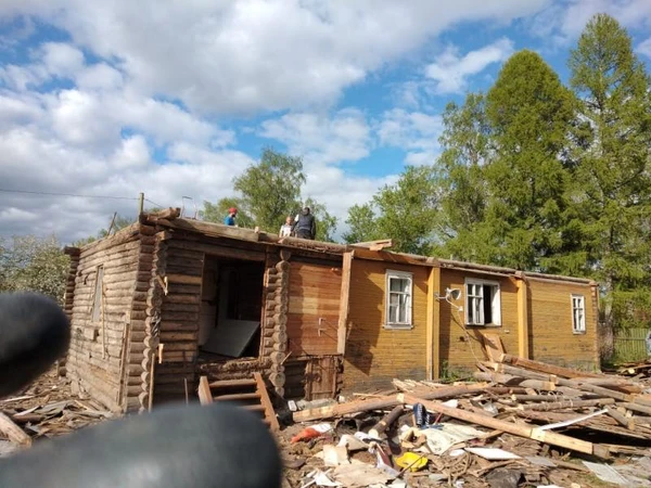 Фото снос домов вывоз мусора 