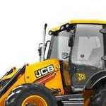 Экскаватор-погрузчик JCB, гидромолот