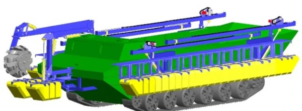 Фото Земснаряд на гусеничном ходу
