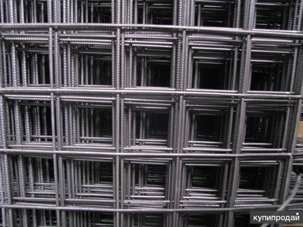 Фото Сетка сварная оцинкованная арматурная кладочная дорожная в картах, рулонах ЖБК
