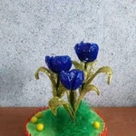 Поделка цветок из бисера Щербинки 2