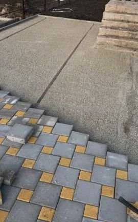 Фото Укладка брусчатки,установка бордюров