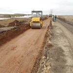 Устройство основания из песка/щебня