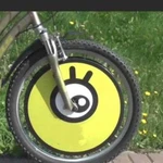 Реклама на колесо велосипеда