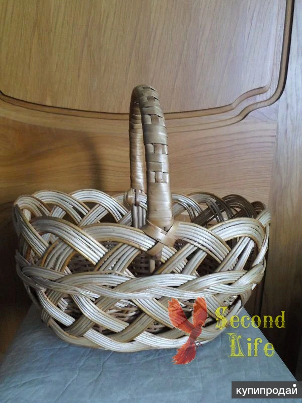 Фото Корзина плетёная