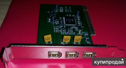 Фото контроллер плата видеозахвата высокоскоростная шина Firewire PCI 1394 Card Ver: