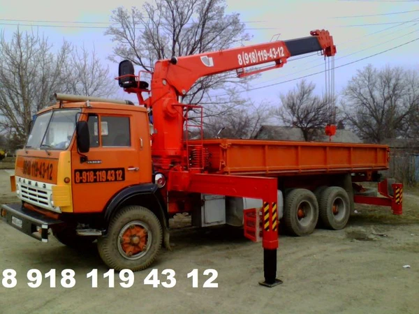 Фото Манипулятор стрела 6т, 18м.На базе Камаз.