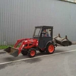 Аренда мини-Трактора kubota B2420 4WD с экипажем