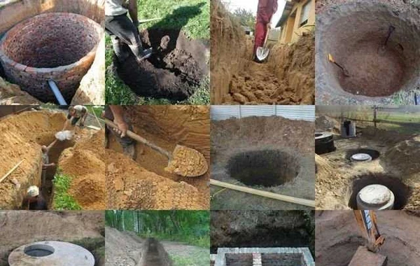Фото Землекопы, ямы, сливы, фундамент, ручная копка