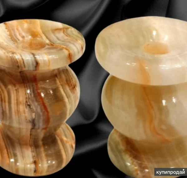 Фото Подсвечник из оникса.