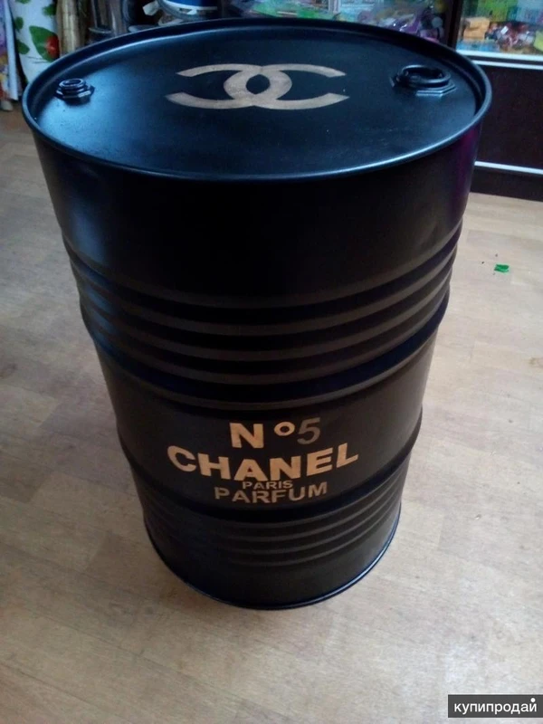 Фото Бочки железные дизайнерские 200 л "Chanel5"