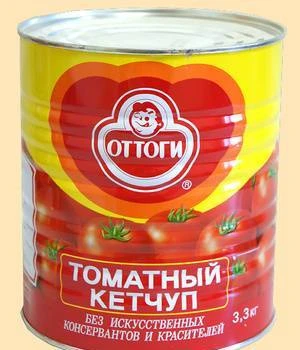 Фото Кетчуп томатный "оттоги" 3кг ж/б