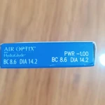 Фото №4 Контактные линзы Alcon Air Optix Plus HydraGlyde, 6 шт., R 8,6, D.