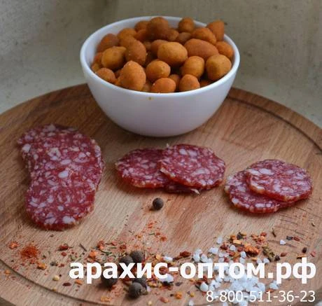 Фото Арахис в хрустящей корочке вкус "Салями"_ХрустNUT