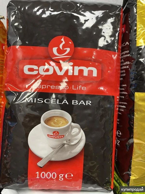 Фото Кофе в зернах COVIM MISCELA BAR, 1 кг 50% Арабика, 50% Робуста