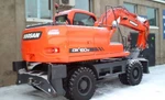 фото Аренда колёсного экскаватора Doosan DX160W