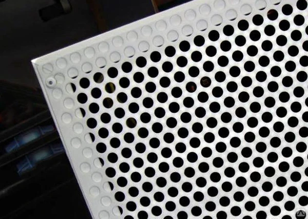 Лист перфорированный 0.5 мм - Rv5-8 - 08Х18Н10Т