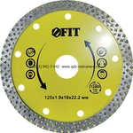 фото Диск отрезной алмазный универсальный Сухая и влажная резка 125х1,6х10х22 мм FIT 37532