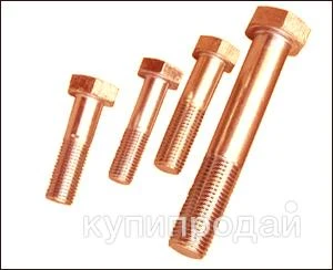 Фото Медные болты, медные гайки, DIN, ГОСТ чистая медь