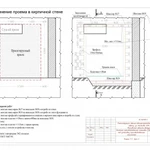 Монтаж проема и ворот (3,5 х 4,5м) в кирпичной стене 640мм