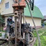 Бурение скважины малогабаритной буровой установкой