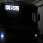 Указатель номера маршрута автобуса с подсветкой