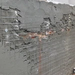 Фото №9 Сетка стеклопластиковая композитная 2,5мм 55м, ячейка 50*50мм для бетонирования