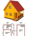 Фото №2 Построим дом 6м х 6м, 2 этажа, 54м2 за 60 дней!