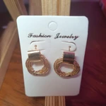 Фото №4 Золотые серьги бижутерия