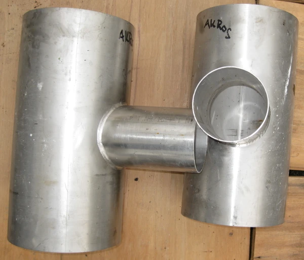 Фото Тройники нержавеющие​ 2​19 х 114 х 2