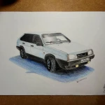 Фото №5 Рисую автомобили на заказ