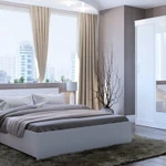 Фото №2 Спальный гарнитур кровать с матрасом комфорт и шкаф-купе