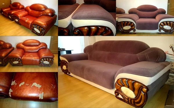 Фото Перетяжка мягкой мебели