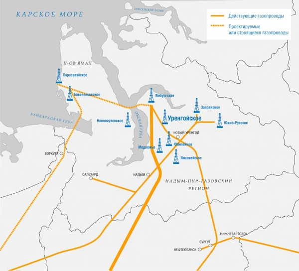 Фото Нефтегазовое месторождение в ЯНАО